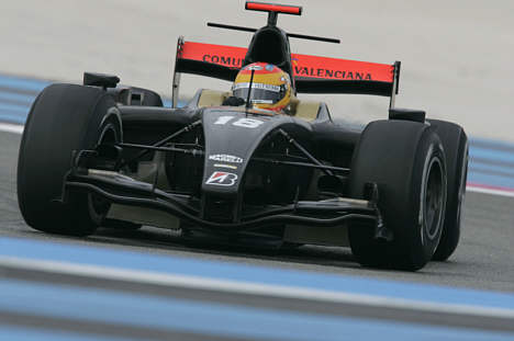 Adrian Valles fra Fisichella Motor Sport International var hurtigst om formiddagen.